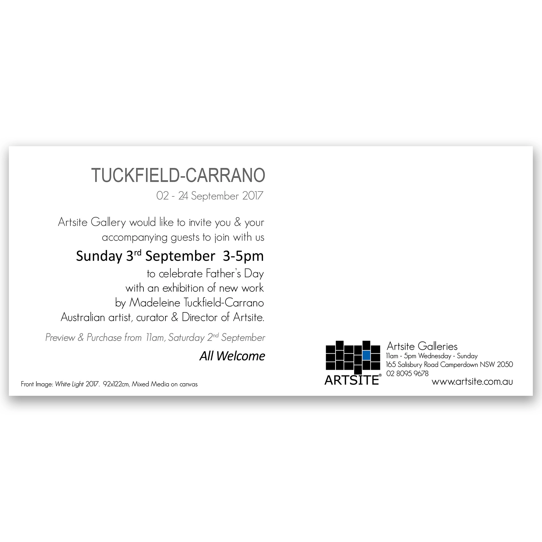 Madeleine Tuckfield-Carrano 02 -24 September 2017