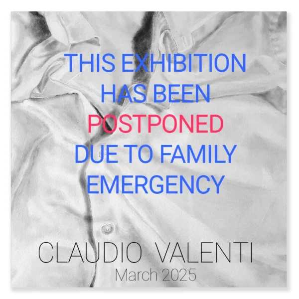 POSTPONED - DUE TO FAMILY EMERGENCY -Claudio Valenti: Garment Chronicles. Solo Exhibition March 2025. Artsite Contemporary Art Galleries Sydney.