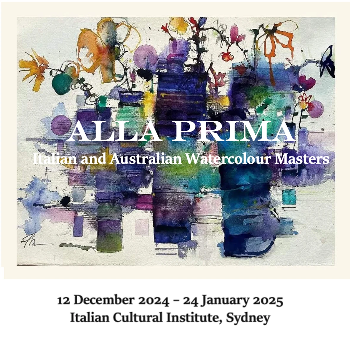 Congratulations to Daniel Pata, whose watercolour paintings Bridges Before the Louvre, 56×76cm and Etretat, France, 56x76cm are exhibited in "ALLA PRIMA: Italian and Australian Watercolour Masters" 2024 Exhibition at the Italian Cultural Institute, Sydney