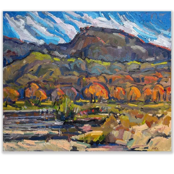 Daniel Pata: Squall near Thredbo, 2024 Oil on Canvas. 61x51cm Unframed.