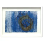 Madeleine Tuckfield-Carrano Rain Catcher. Mixed Media assemblage on rag paper/found object. Framed approx: 38x56cm