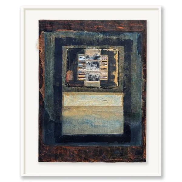 Madeleine Tuckfield-Carrano: Memory Interface #I Mixed Media. Image size: 56x76cm. Framed 99x79cm