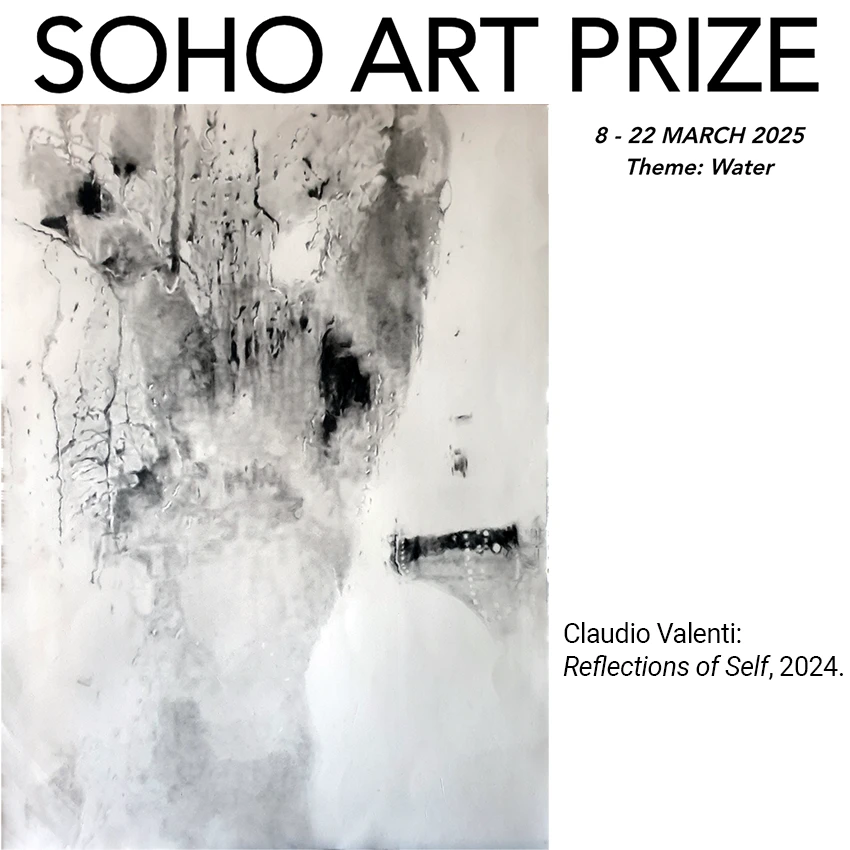 Congratulations to Claudio Valenti on his selection as a finalist in the Soho Art Prize 2025, with his work, Reflections of Self, 2024.