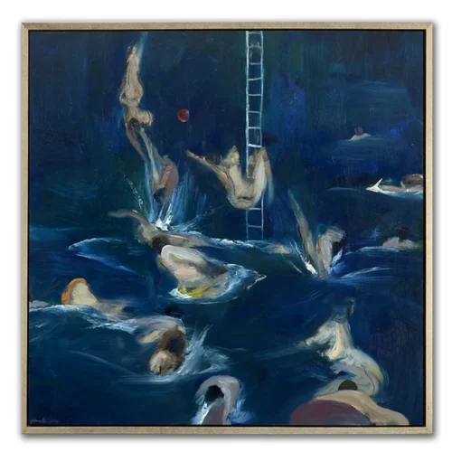 David Manks: The Pool, 2024 Available Artsite Contemporary Galleries Sydney Australia.