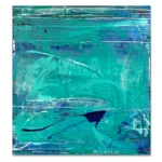 Judy Trick: Harbour, 2025. Mixed-media on canvas. 92x84cm.