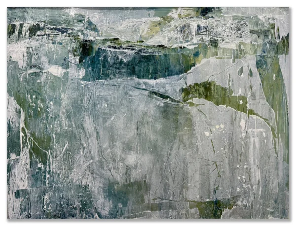 Kerwayne H. Berry: Crystal veil, 2025 Oil on canvas. Image size: 41x57cm. Framed size: 65x80 $1600 ...in icy climates, this painting remembers my early days of growing up in Montreal…