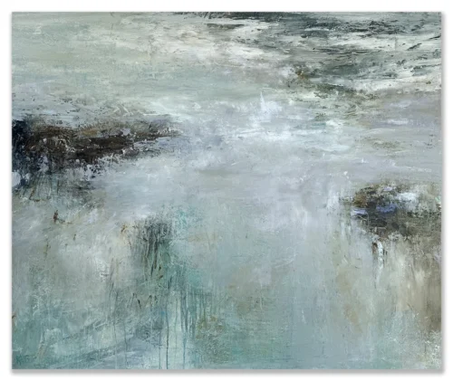 Kerwayne H. Berry: Opal waters, 2025 Oil on Canvas. Image size: 100x120cm. $4000 ...time spent in and around Australian waters that are constantly changing…