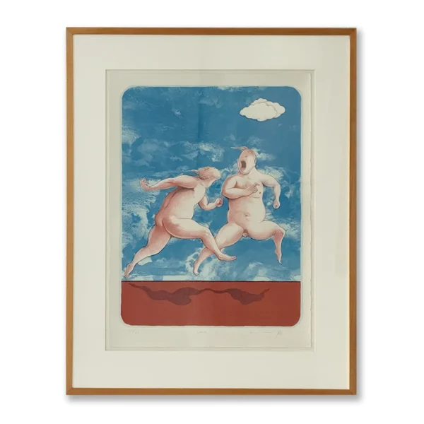 SOLD ~ Guan Wei: Come On! 60/60 Framed. Provenance: Private Collection, Sydney.