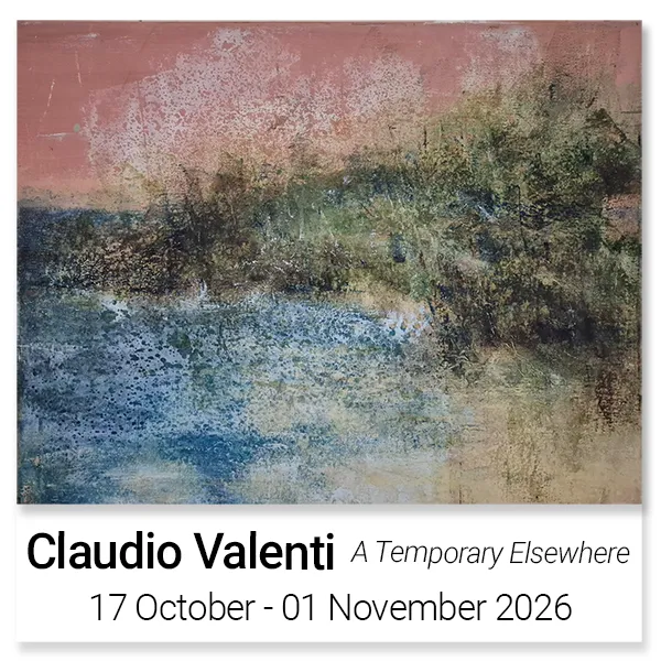 CLAUDIO VALENTI | A Temporary Elsewhere. 17 October - 01 November 2026 Solo Exhibition. Artsite