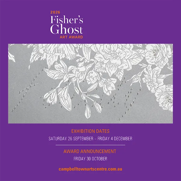 Congratulations to Christine Druitt Preston, whose work, 'The fair sex - Felicity'2025, has been selected as finalist in the Open Category of the 2026 Fisher's Ghost Art Award.