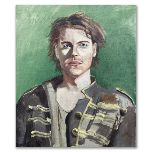 Chris Rochester: Dirty Jan Six. Oil on Belgium Linen. 92x 76cm. Available Artsite Contemporary Sydney, Australia
