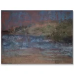 Claudio Valenti: View from Killalea beach, 2026 Mixed media on canvas. 40x30cm The coastline at Killalea holds the light in varying tones. Across this series, the same view is felt anew each time, never quite settled.