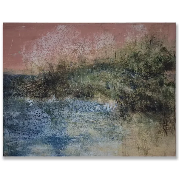 Claudio Valenti: Glimpses of Killalea Park, 2026 Mixed media on canvas. 45.5x35.5cm The coastline at Killalea holds the light in varying tones. Across this series, the same view is felt anew each time, never quite settled.